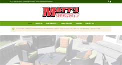 Desktop Screenshot of mattsservices.com