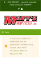 Mobile Screenshot of mattsservices.com